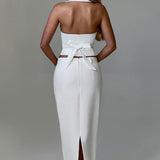 Saia Maxi Piper - Marfim