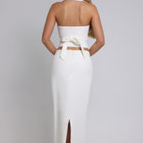 Saia Maxi Piper - Marfim