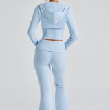 Conjunto Tricô Portia - Azul Bebê
