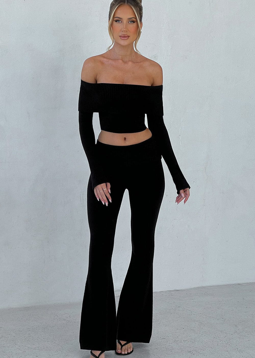 Conjunto Tricô Portia - Preto