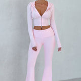Conjunto Tricô Portia - Rosa