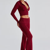 Conjunto Tricô Portia - Vermelho