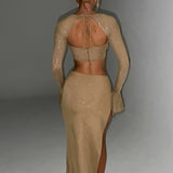 Top Priscilla - Brilho Dourado