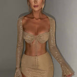 Priscilla Top - Brilho Dourado