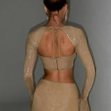 Top Priscilla - Brilho Dourado