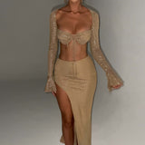 Top Priscilla - Brilho Dourado