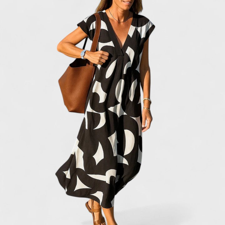 Valery™ | Vestido Fluído com Decote em V