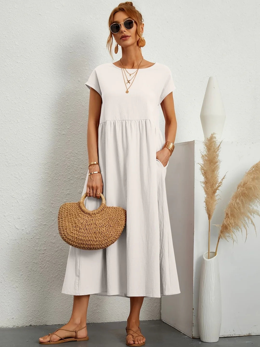 SARAH - VESTIDO CASUAL DE LINHO