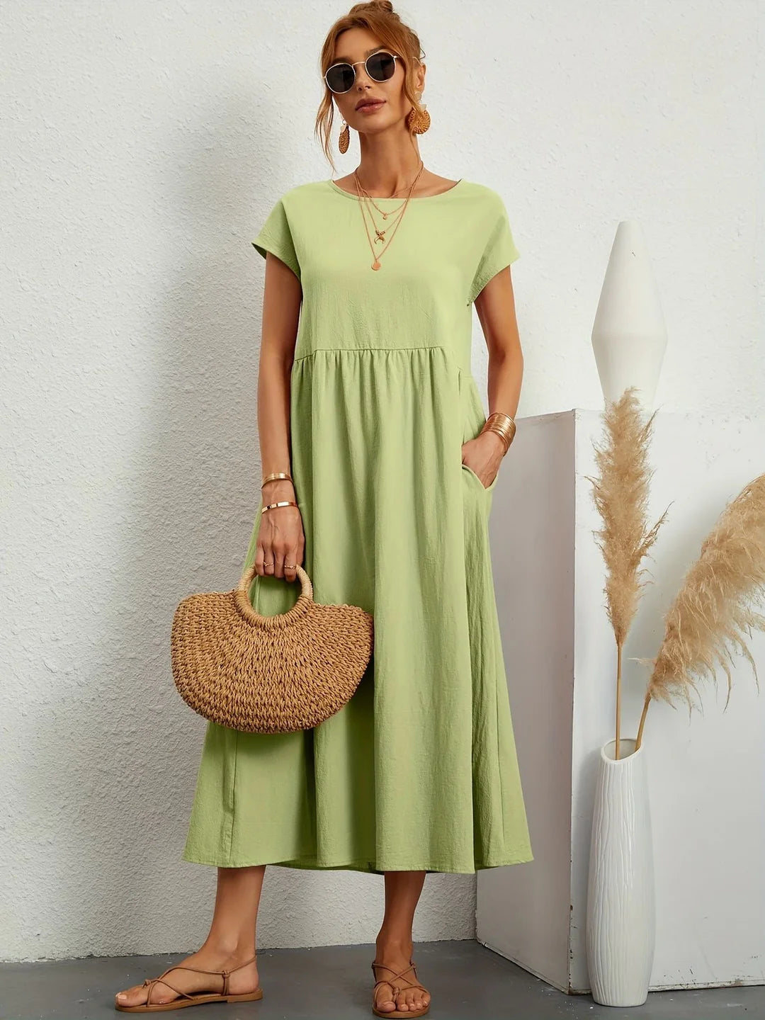 SARAH - VESTIDO CASUAL DE LINHO
