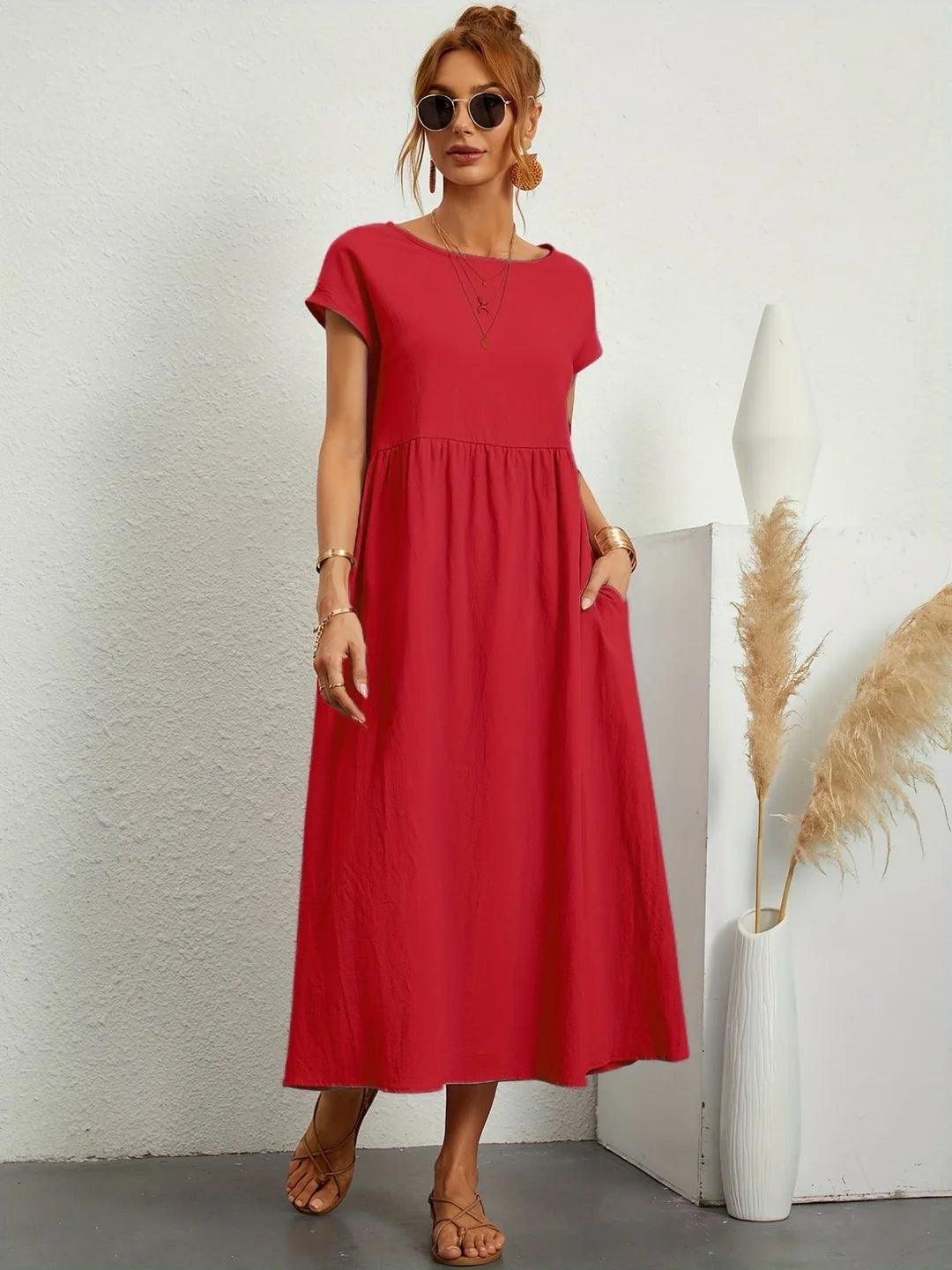SARAH - VESTIDO CASUAL DE LINHO