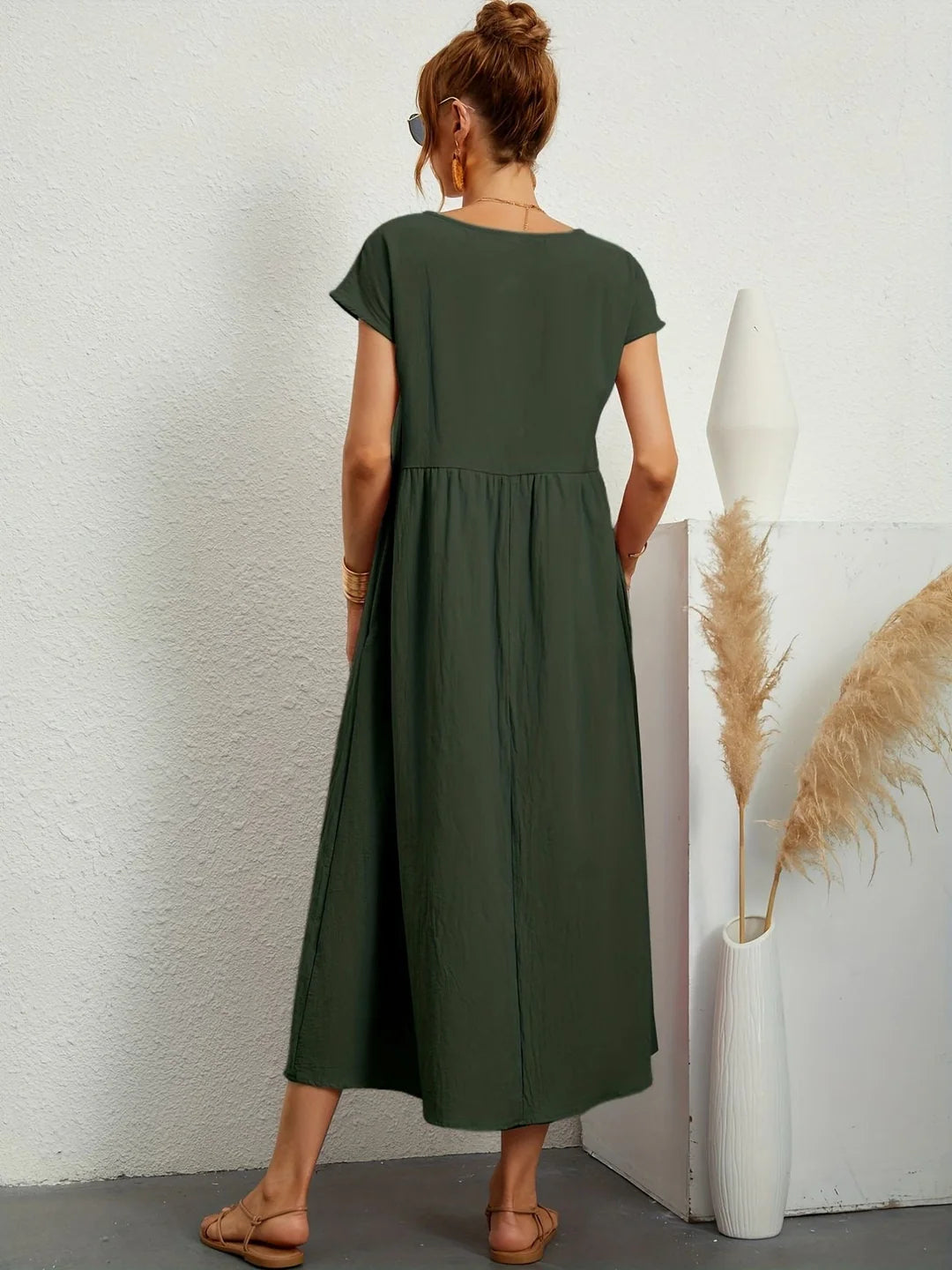 SARAH - VESTIDO CASUAL DE LINO 
