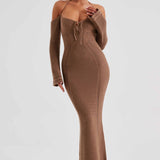Vestido Maxi Samariah - Chocolate