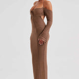 Vestido Maxi Samariah - Chocolate