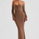 Vestido Maxi Samariah - Chocolate