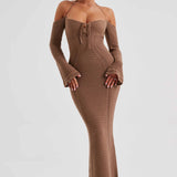 Vestido Maxi Samariah - Chocolate
