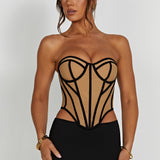 Corset Santanna - Preto/Nude