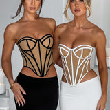 Corset Santanna - Preto/Nude