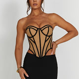 Corset Santanna - Preto/Nude