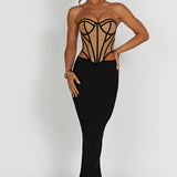 Corset Santanna - Preto/Nude