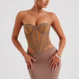 Corset Santanna - Chocolate/Nude