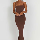 Vestido Maxi Sanya - Chocolate
