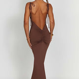 Vestido Maxi Sanya - Chocolate