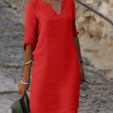 ANNA - VESTIDO COM DECOTE EM V