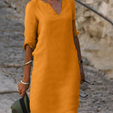 ANNA - VESTIDO COM DECOTE EM V