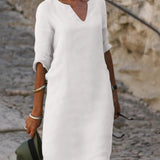 ANNA - VESTIDO COM DECOTE EM V