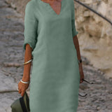 ANNA - VESTIDO COM DECOTE EM V