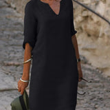 ANNA - VESTIDO COM DECOTE EM V