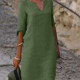 ANNA - VESTIDO COM DECOTE EM V