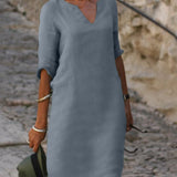 ANNA - VESTIDO COM DECOTE EM V