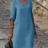 ANNA - VESTIDO COM DECOTE EM V