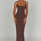 Vestido Maxi Saskia - Chocolate