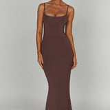 Vestido Maxi Saskia - Chocolate