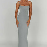 Vestido Maxi Saskia - Aço