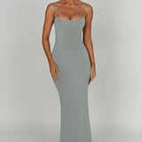 Vestido Maxi Saskia - Aço