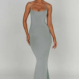 Vestido Maxi Saskia - Aço