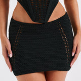 Saia Mini Selma - Preta