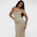 Renske - Vestido Longo com Corset Elegante e Refinado