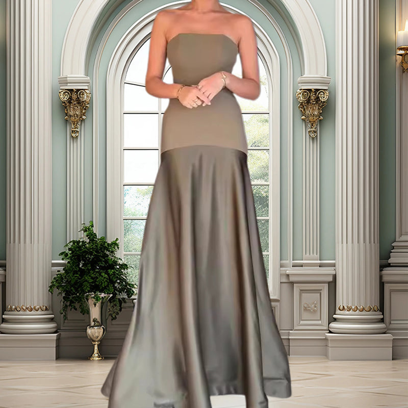Sylwia - Elegante Vestido Longo Off-Shoulder