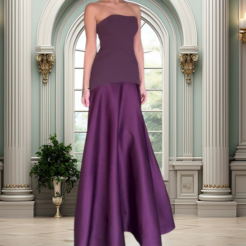 Sylwia - Elegante Vestido Longo Off-Shoulder
