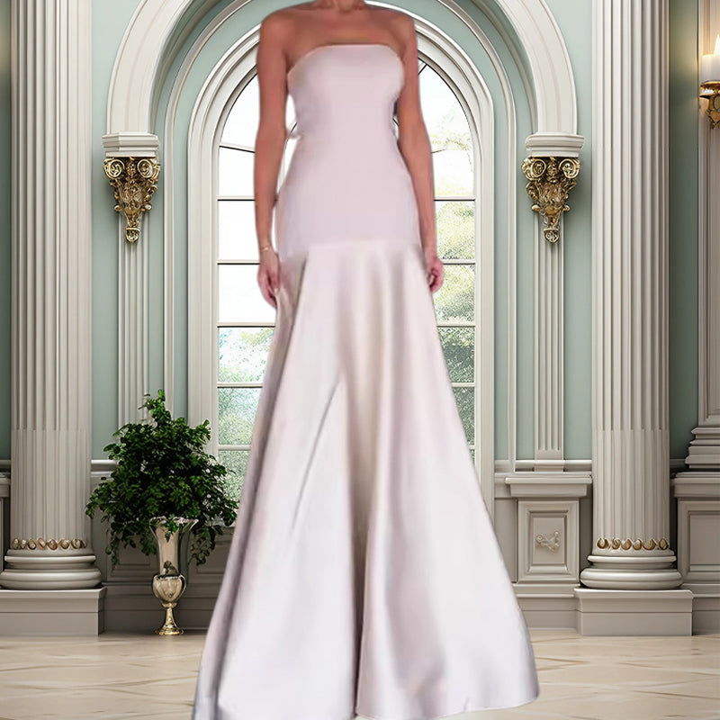 Sylwia - Elegante Vestido Longo Off-Shoulder