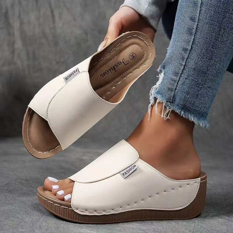Sandálias Casuais de Salto Wedge para Mulheres