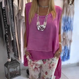 Conjunto feminino de duas peças: blusa + calças