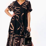 Flora - Vestido Midi V-Neck Flowy