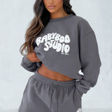 Shorts de Estúdio - Carvão/Branco