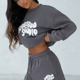 Shorts de Estúdio - Carvão/Branco