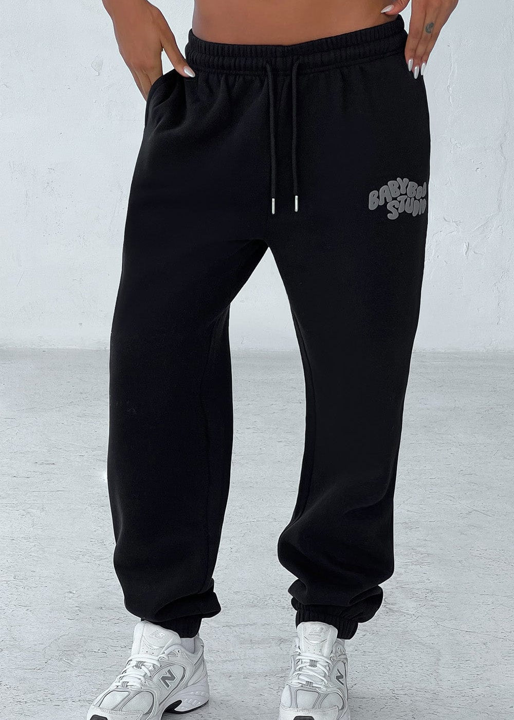 Calças de Moletom Studio - Preto/Carvão